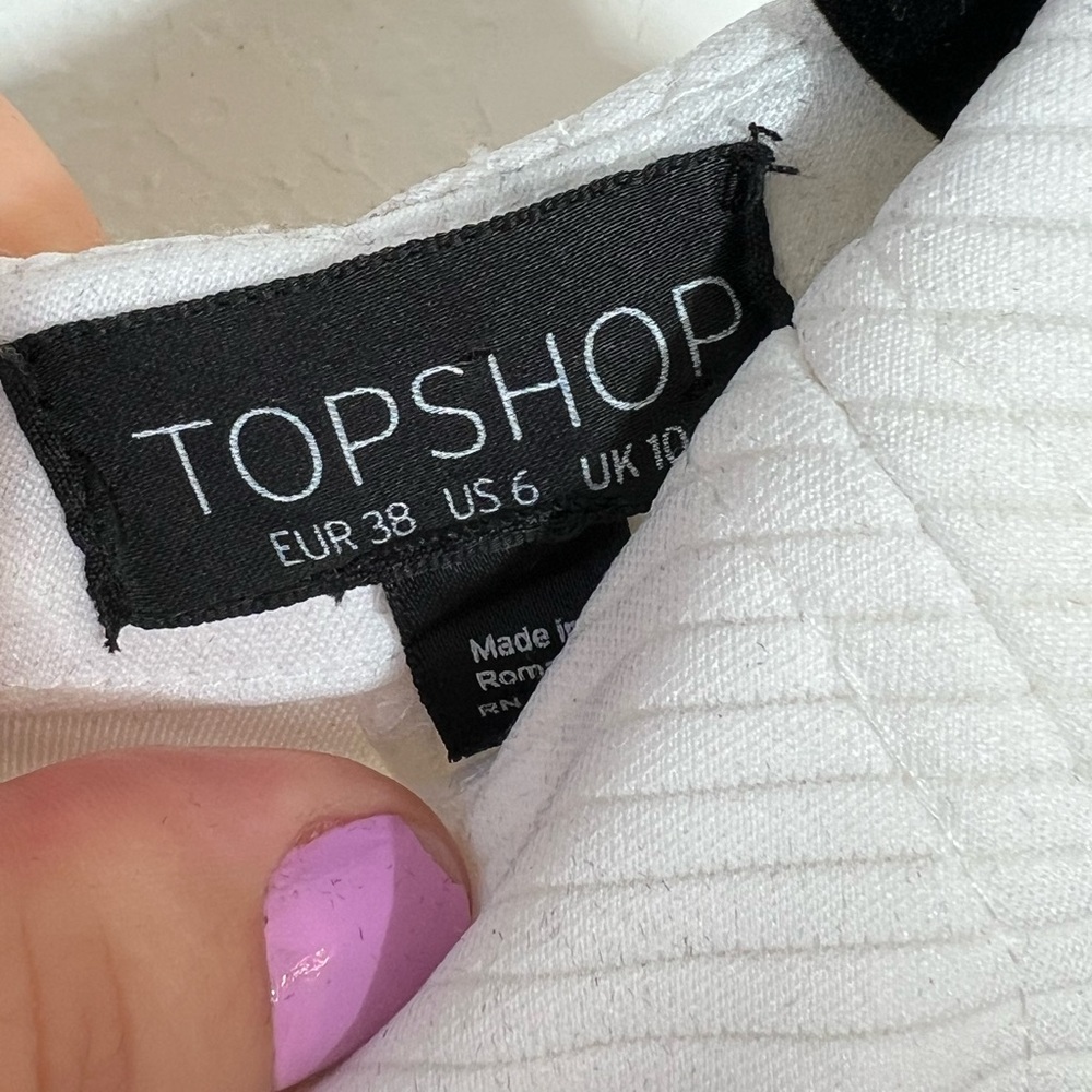 Top Shop Ribbed Dress - Picture 3 of 4